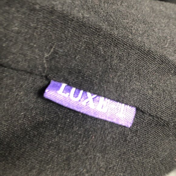 LUXE-T Luxury Sport Men's Pullover Shirt Black T-Shirt Extra Large - Picture 4 of 15